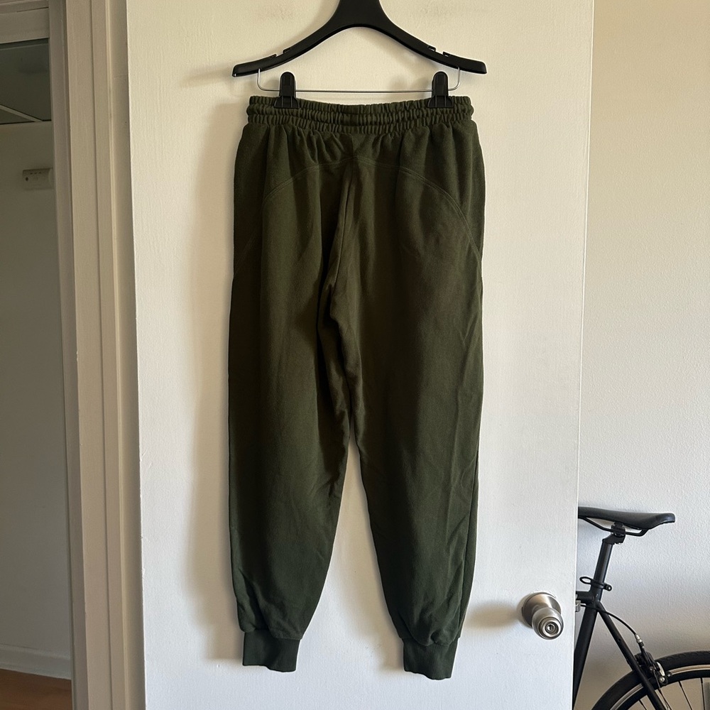 Gymshark Army Green Terry Cloth Classic Power Joggers Sweatpants size Small EUC - Picture 3 of 5